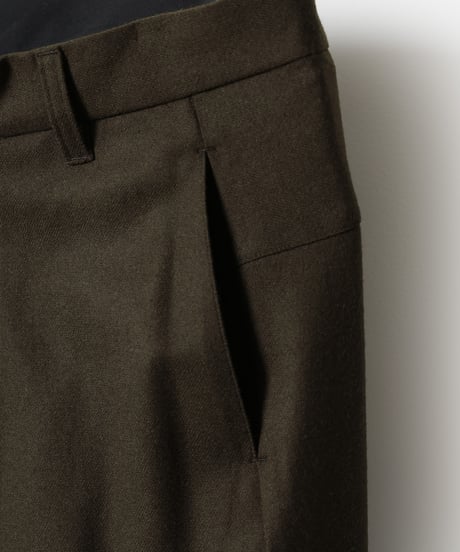 MB ULTIMATE FABRIC 梳毛カシミヤ ストレッチフラノ サルエルスラックス