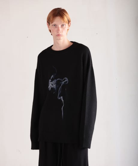 MB ULTIMATE FABRIC ベビーアルパカ グランジニット グラフィック