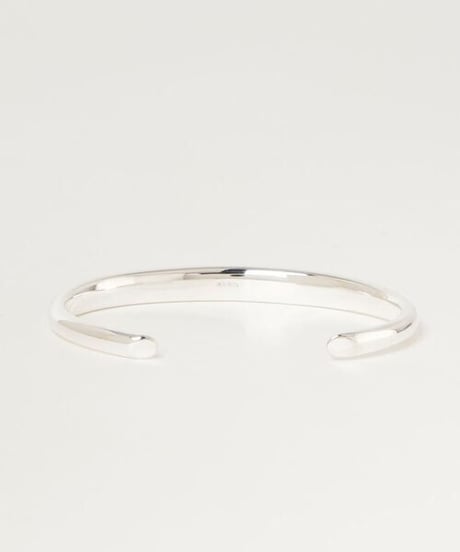 OX JEWELRY Silver Curve Bangle