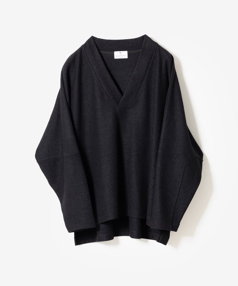 MBハイエンド Vネックヴィンテージブークレプルオーバー | MB -there