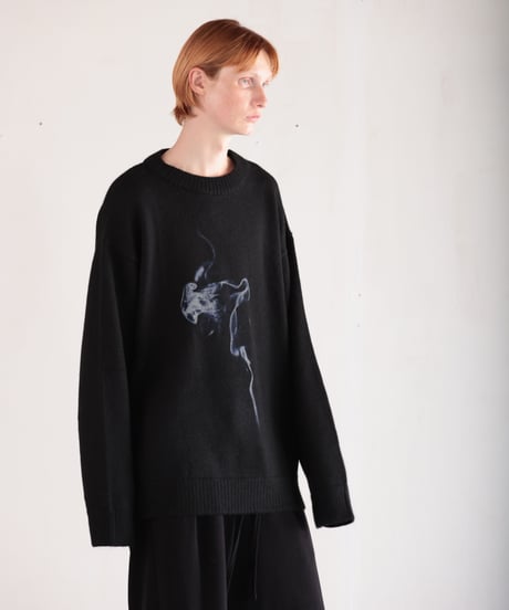 MB ULTIMATE FABRIC ベビーアルパカ グランジニット グラフィック