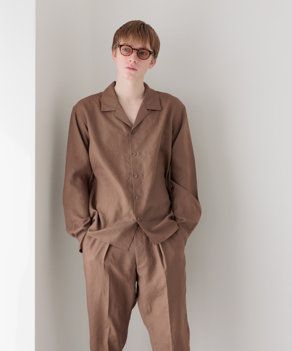 MB ULTIMATE FABRIC オープンカラーシャツ fabric by soalon