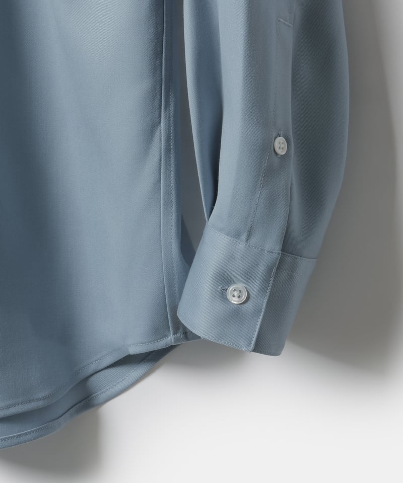 MB尾州ウール グレー 長袖シャツ MB尾州ウール グレー 長袖シャツ