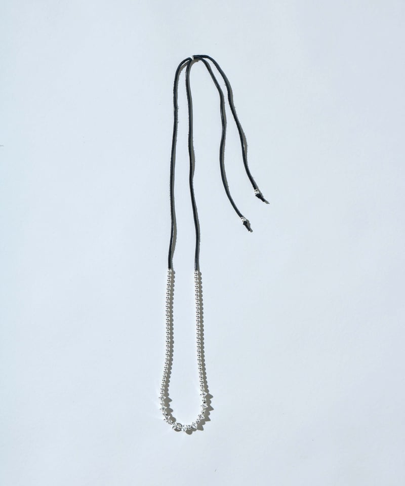 OX JEWELRY ハイエンド イタリアンシルバー　ビーズネックレス 10/25アーカイブ発売】OX JEWELRY High-End 