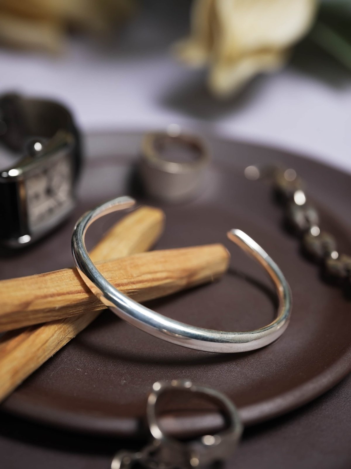 OX JEWELRy Silver Curve Bangle | MB -there is a OX JEWELRy Silver Curve Bangle | MB -there is a