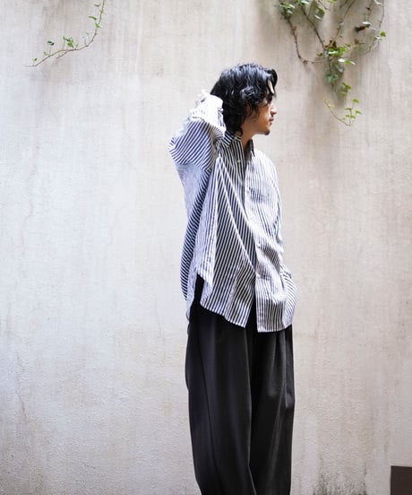 MB ハイエンドストライプビッグシャツ  fabric by ACAR