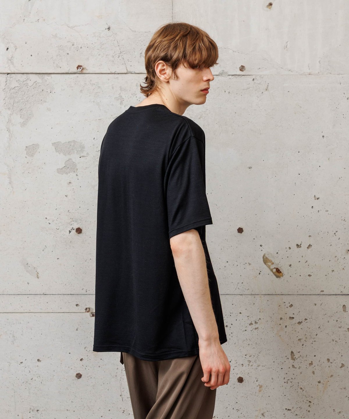 MBハイエンド尾州ウールTシャツ ビッグサイズモデル | MB -there MBハイエンド尾州ウールTシャツ ビッグサイズモデル | MB -there