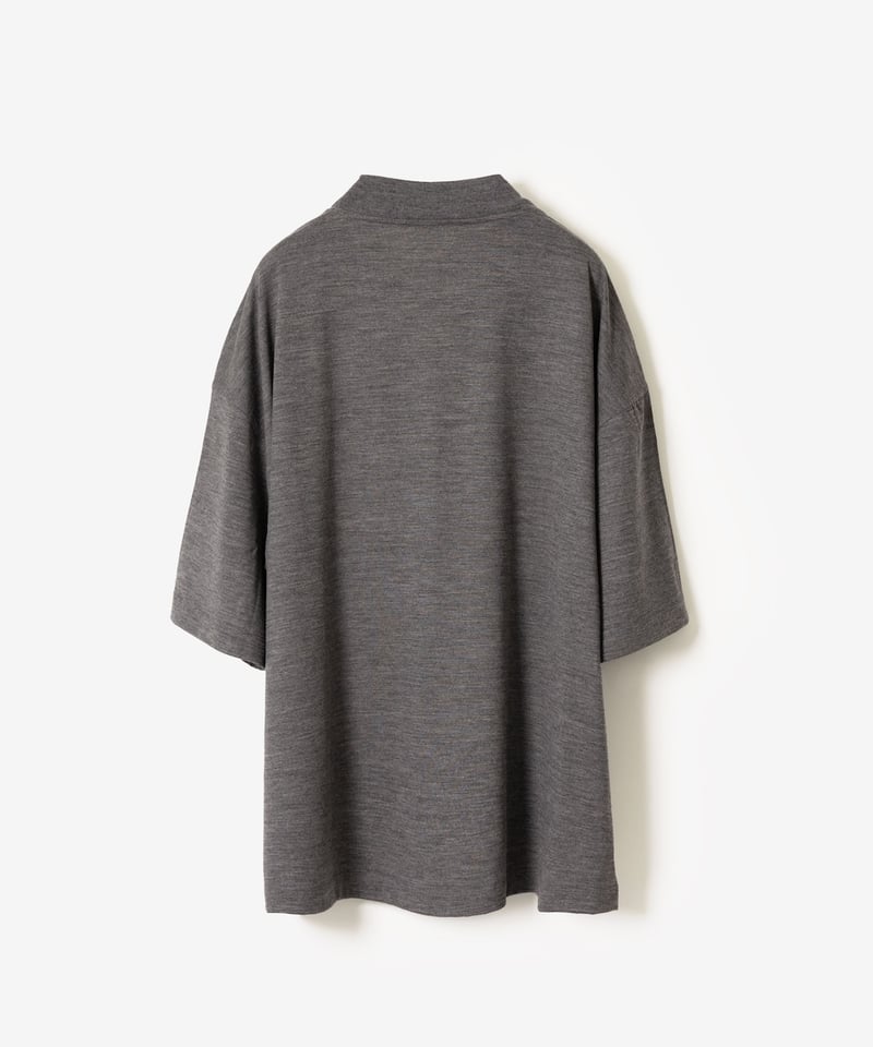 1/18発売】MBハイエンド尾州ウールTシャツ ビッグVネックプルオーバー