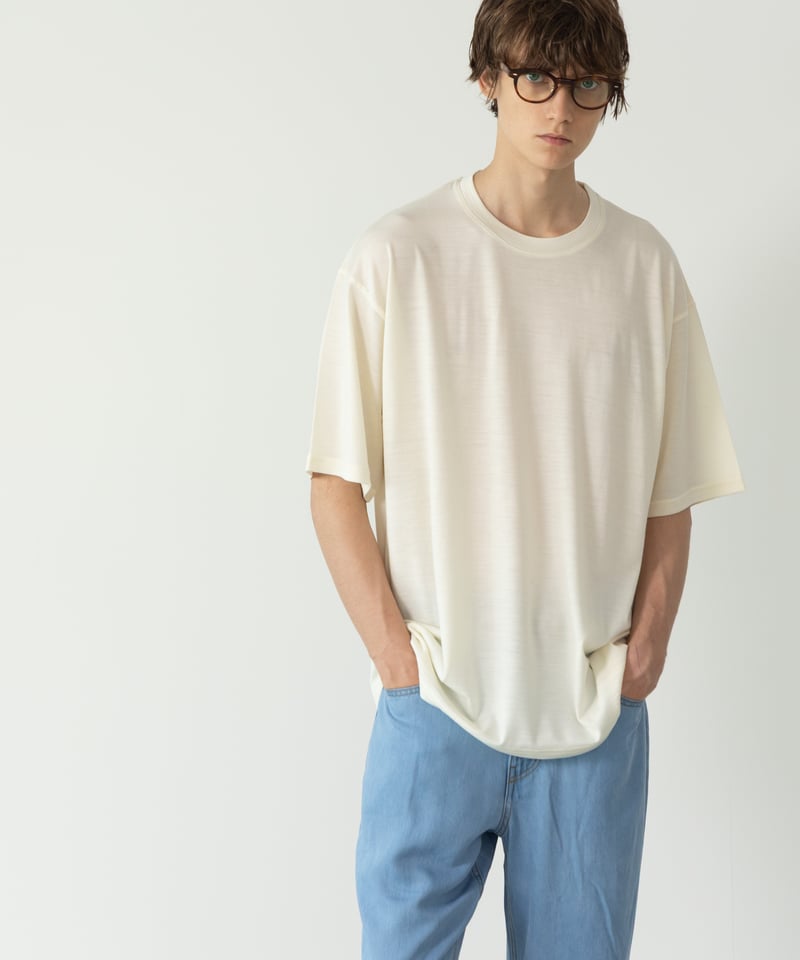 MBハイエンド尾州ウールTシャツ ビッグサイズモデル | MB -there is a