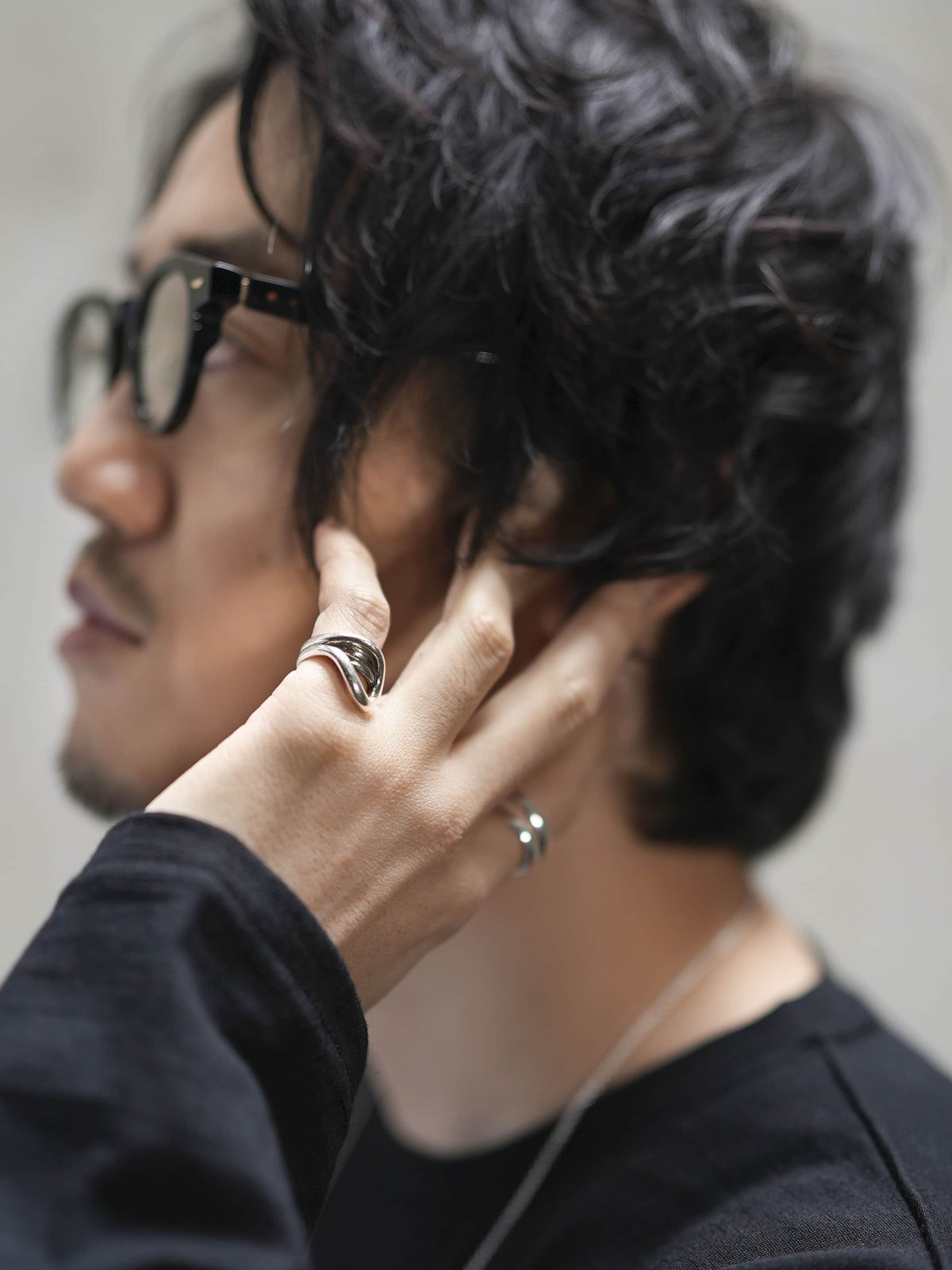 アクセサリー OX JEWELRY Silver Loop Tie OX JEWELRy Wrap Pinky | MB -there is a reason f