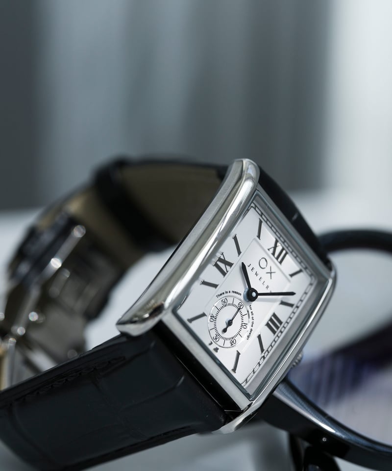 OX JEWELRy Signature Line Classic Rectangle Fac