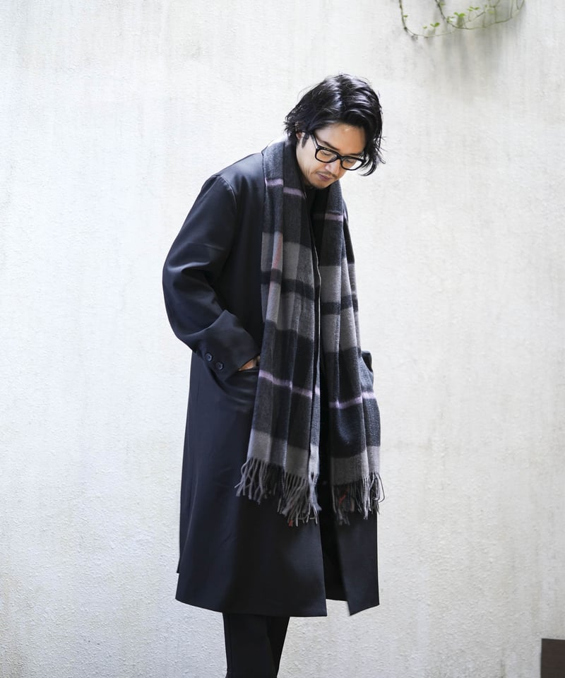 MBストール ブラック MBハイエンドウールカシミアストール／ブラック