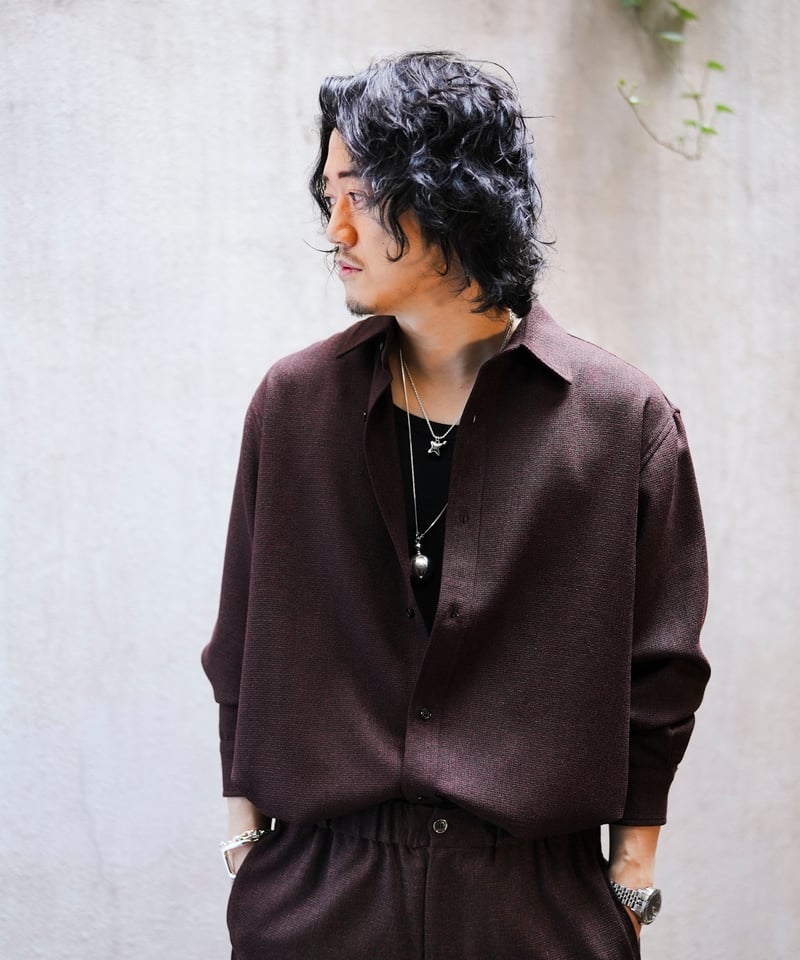 MBハイエンド シーズンレスツイード ボクシーシャツ | MB -there is a