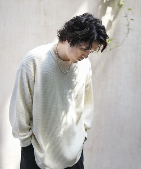 【6/14発売】ULTIMATE FABRIC HIGH TWIST EXTRA FINE MERINO WOOL WAFFLE CREW NECK by UMEDA NIIGATA