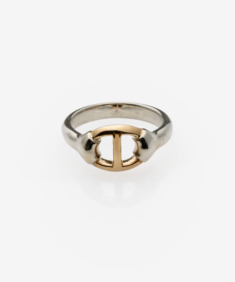 OX JEWELRy Classic Center Anchor Chain Ring(sil