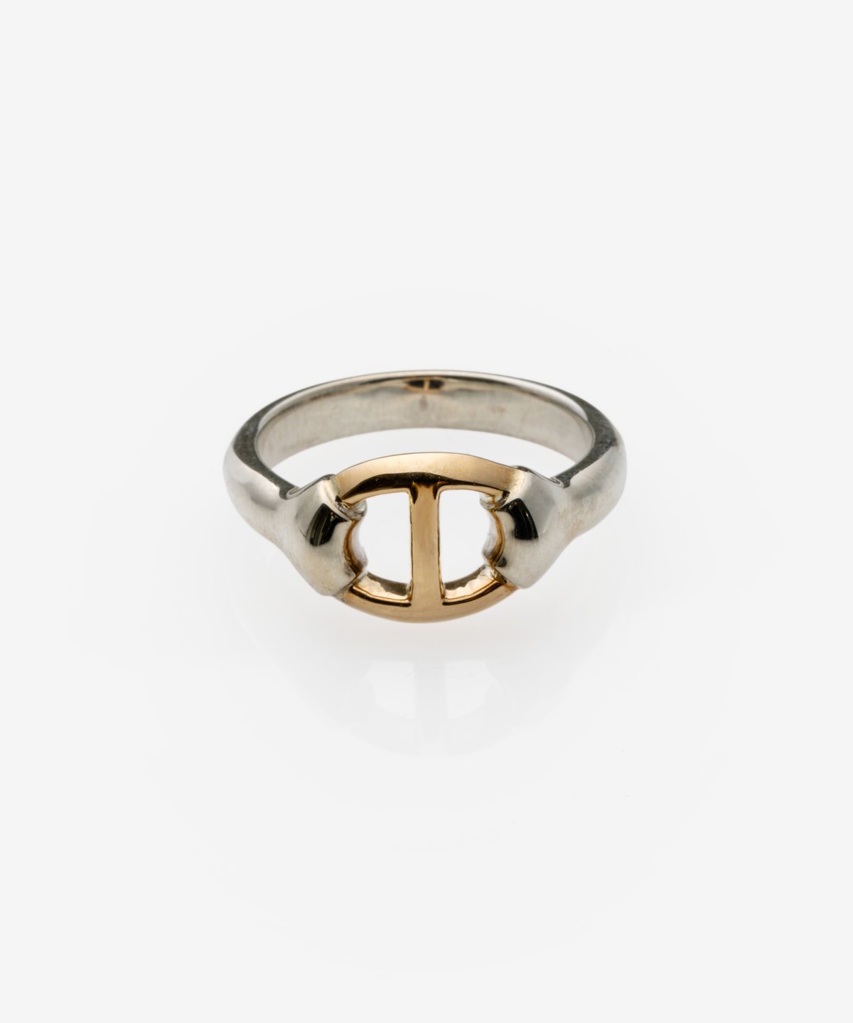 OX JEWELRy Classic Center Anchor Chain Ring(sil