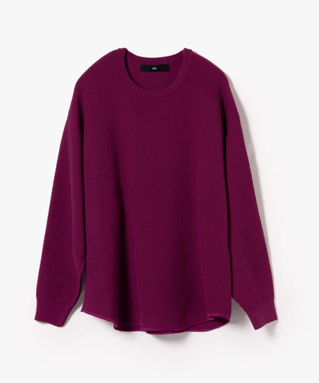 【6/14発売】ULTIMATE FABRIC HIGH TWIST EXTRA FINE MERINO WOOL WAFFLE CREW NECK by UMEDA NIIGATA