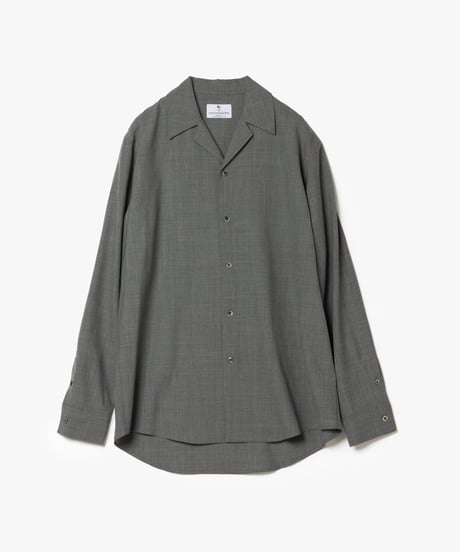 ULTIMATE "尾州" FABRIC  Super140’s WOOL OZONE WASHABLE OPEN COLLAR SHIRTS