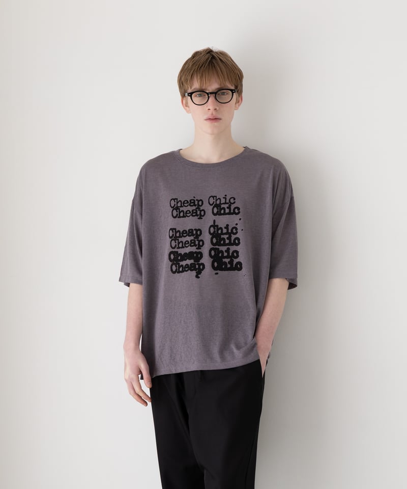 STANDARD DRAPE PRINT S/S T-SHIRT 