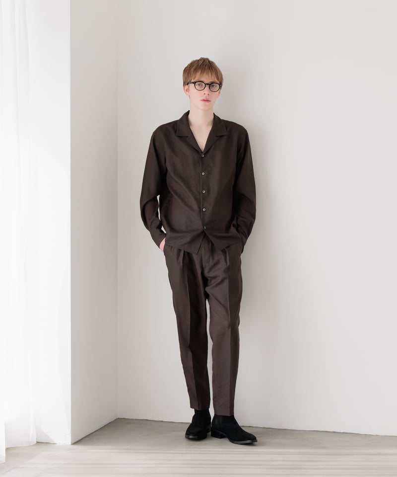 MB オープンカラーシャツ&スリムスラックス by soalon MB ULTIMATE FABRIC オープンカラーシャツ fabric by soalon