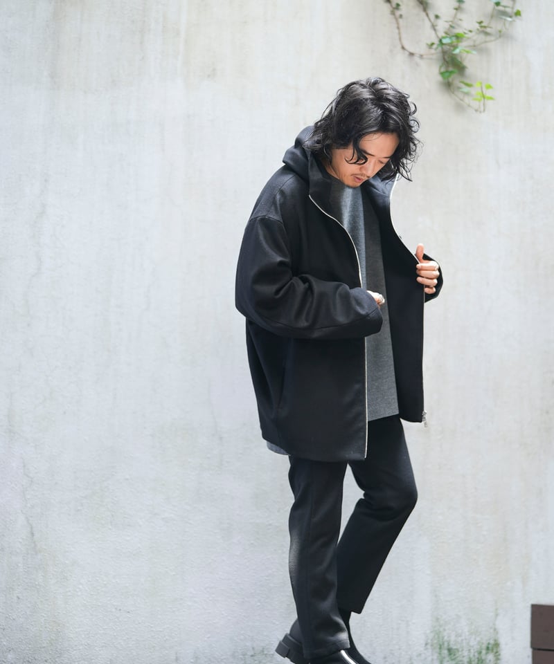 綾*鷹様 MB 梳毛カシミヤ ストレッチフラノ テーラードフーディー　Lサイズ MB ULTIMATE FABRIC 梳毛カシミヤ ストレッチフラノ テーラード