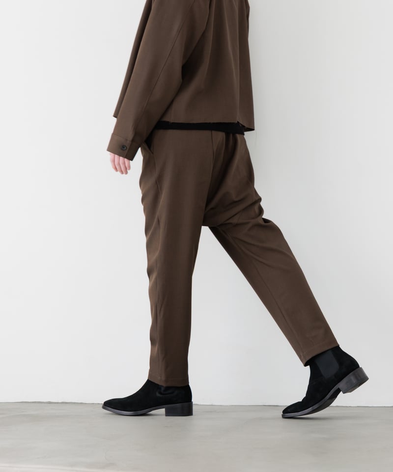 STANDARD WOOLY TWILL SAROUEL SLACKS | MB -there