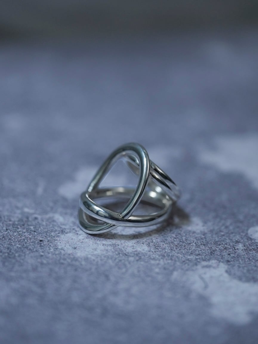 OX JEWELRY High-End SILVER NEO ANNULUS RING | M