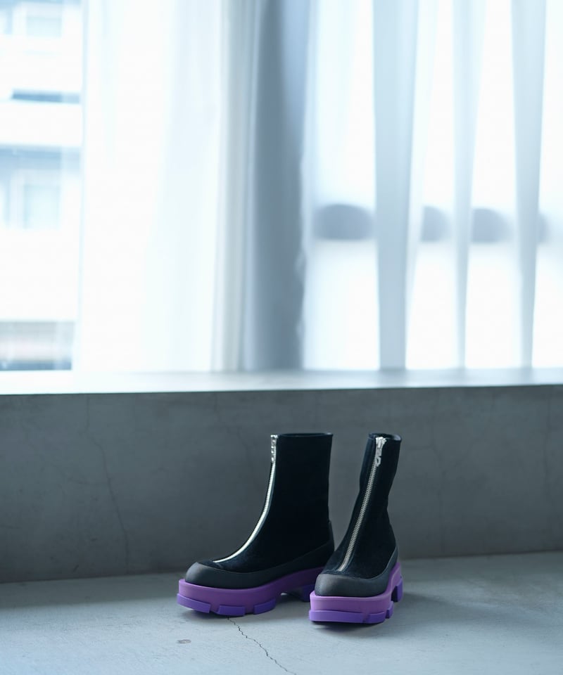 both paris ジップアップブーツ　専用 MB COLLABORATION フロントZIPブーツ by both Paris | MB