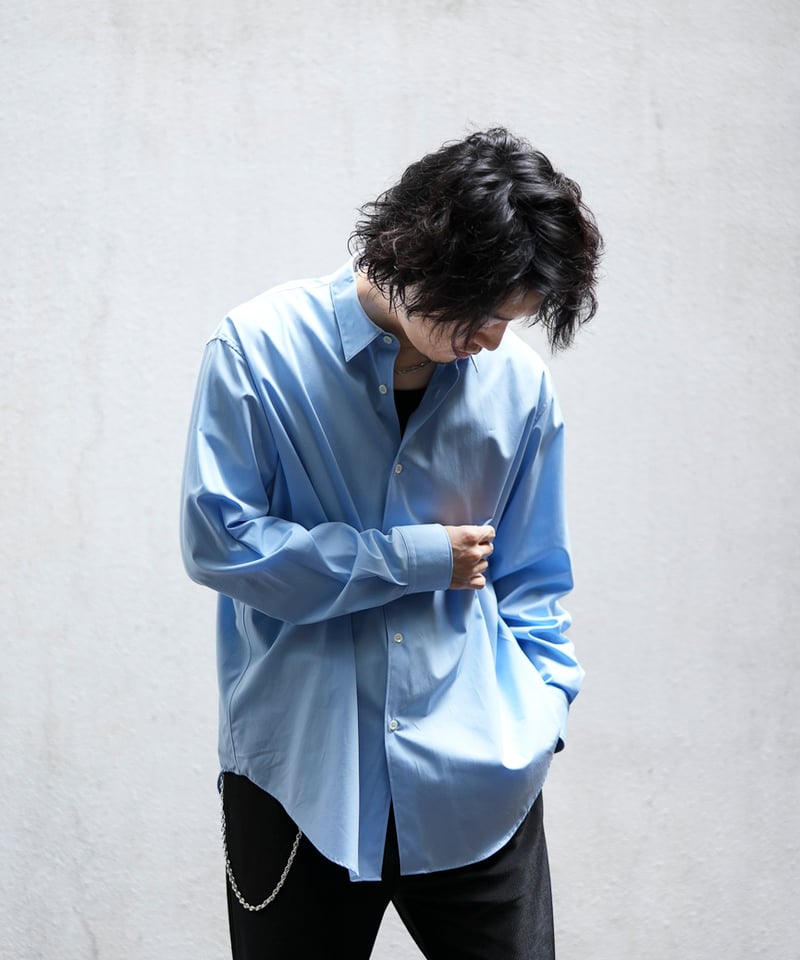 MB ULTIMATE FABRIC 究極のドレスシャツ サックス M MB ULTIMATE FABRIC 究極のドレスシャツ by 