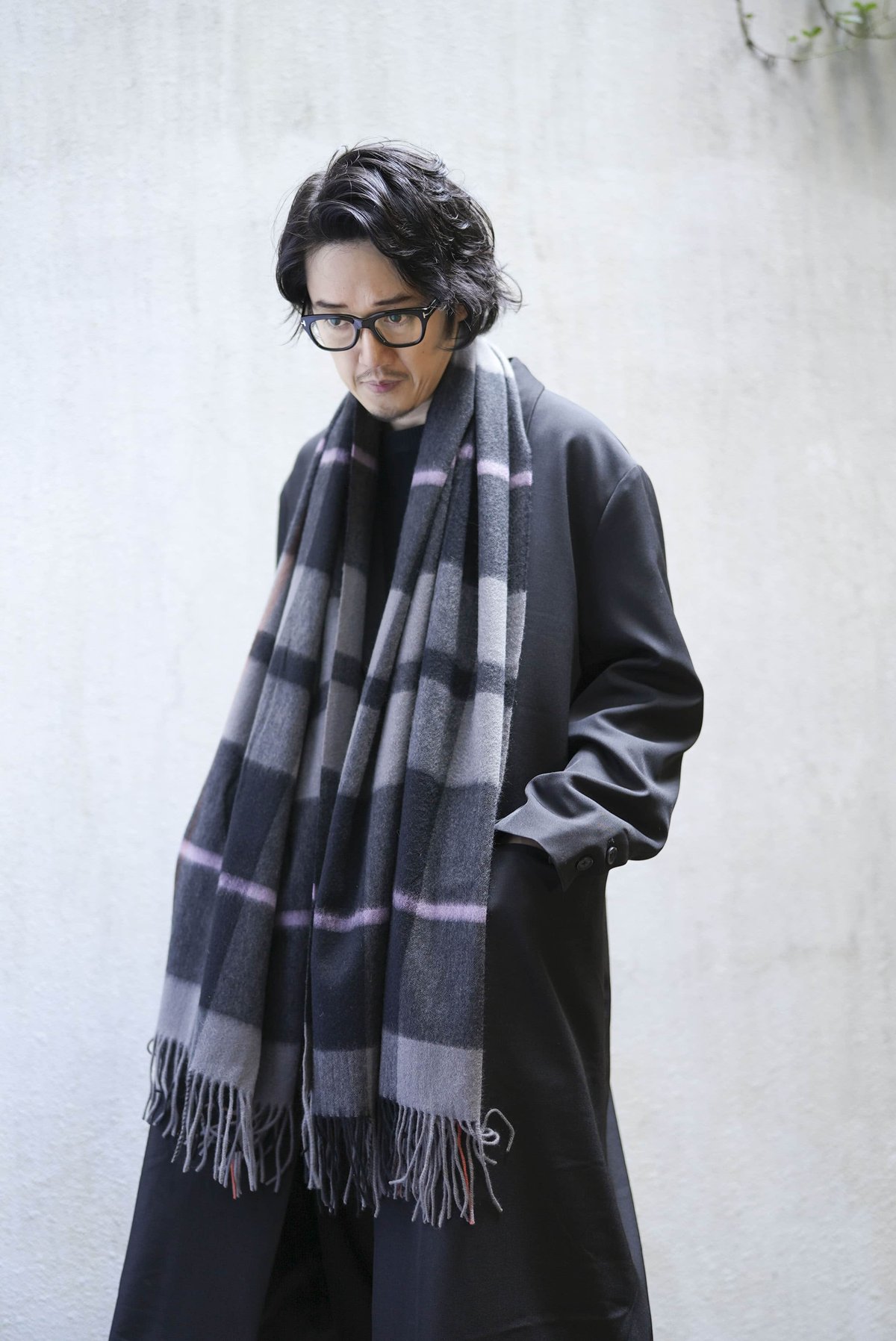 MB ULTIMATE FABRIC カシミア100% クラシックチェックストール MB ULTIMATE FABRIC カシミア100% クラシックチェックストール