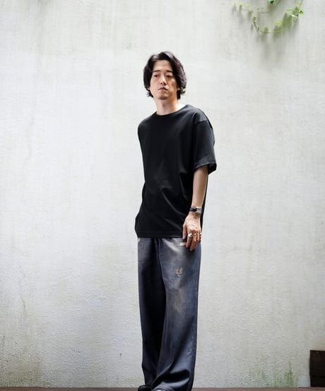 MB ULTIMATE FABRIC トロンプルイユワイドデニムパンツ