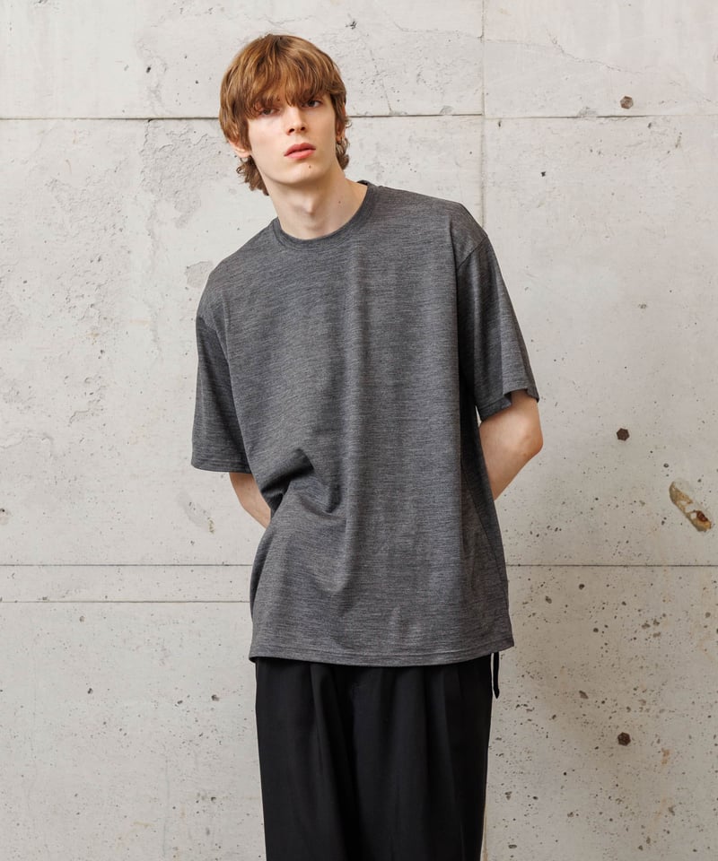 MBハイエンド尾州ウールTシャツ ビッグサイズモデル | MB -there MBハイエンド尾州ウールTシャツ ビッグサイズモデル | MB -there