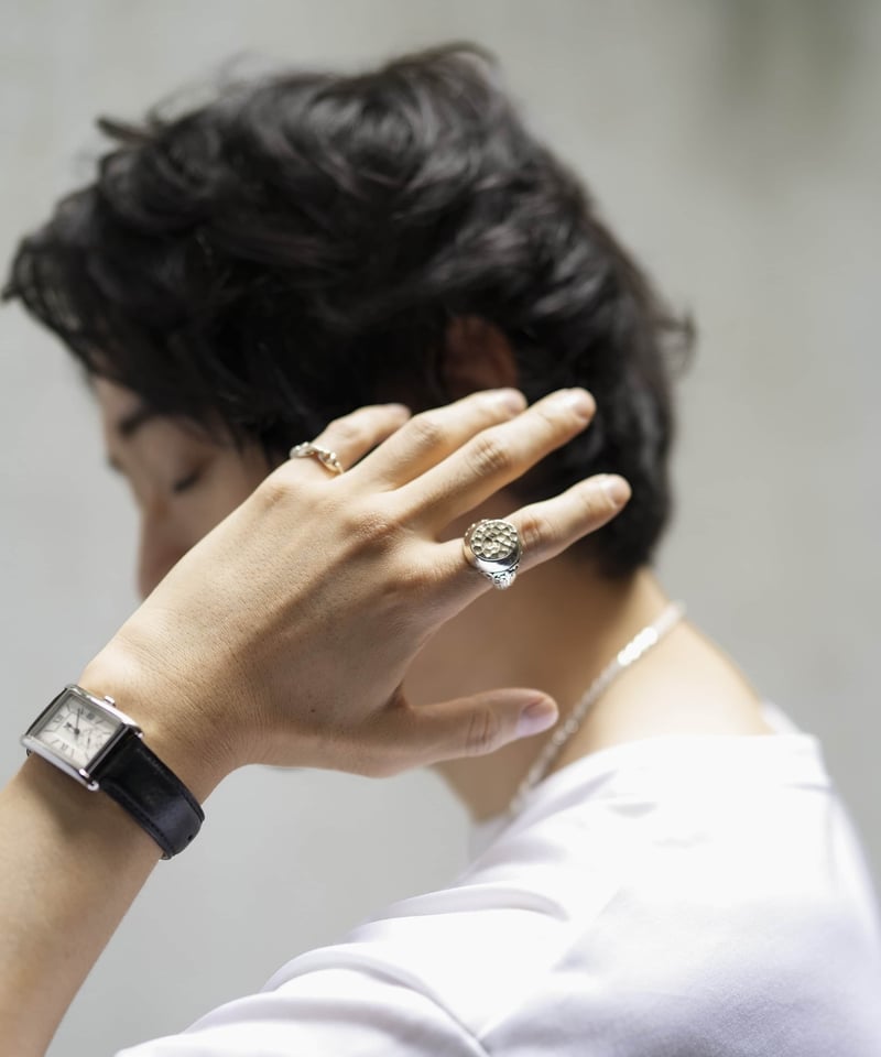 アクセサリー High-End Anchor Chain Classic Pinky Ring OX JEWELRy High-End Anchor Chain Classic Pinky