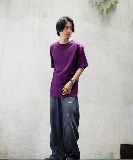 MB ULTIMATE FABRIC トロンプルイユワイドデニムパンツ