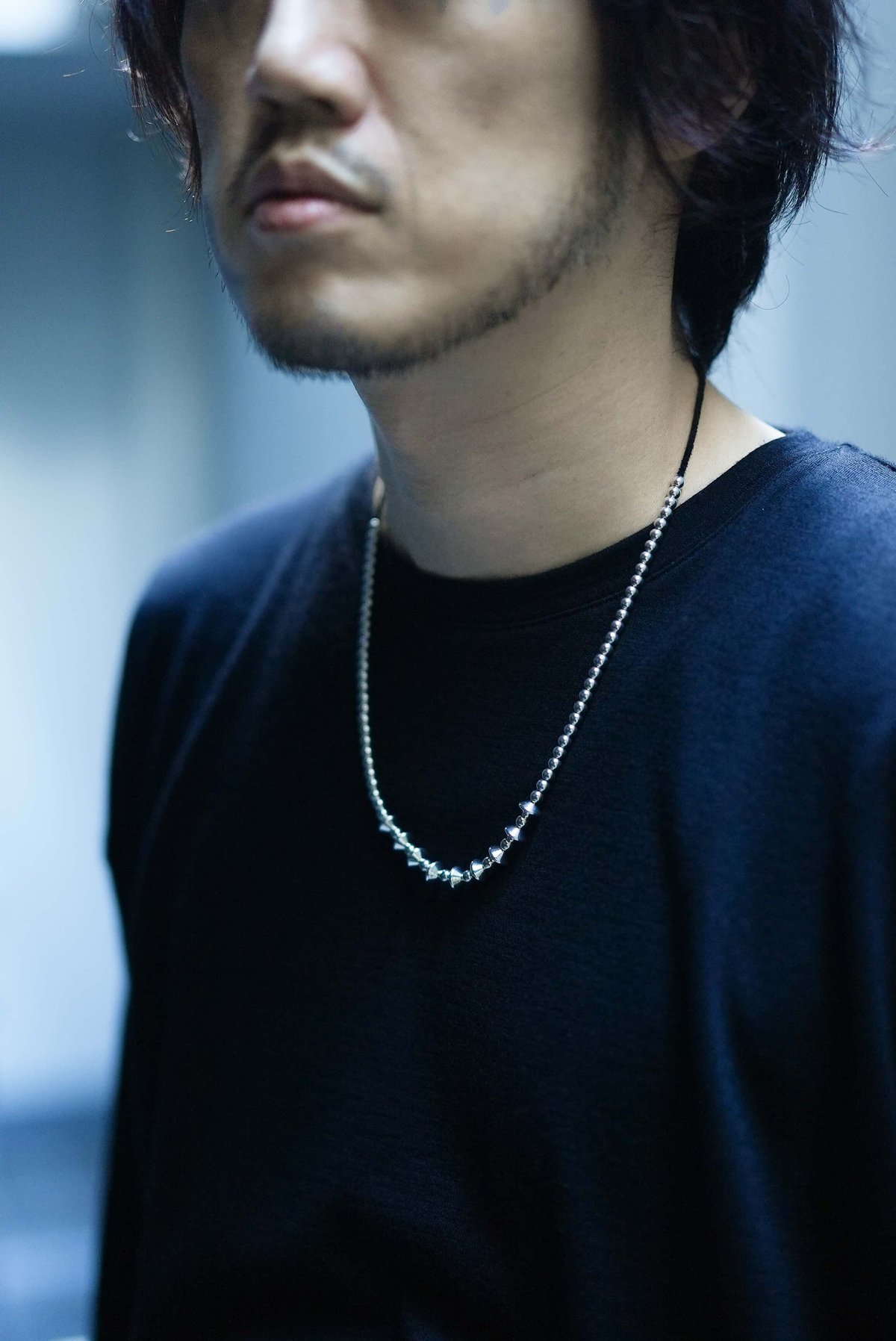 OX JEWELRY ハイエンドイタリアンシルバービーズネックレス