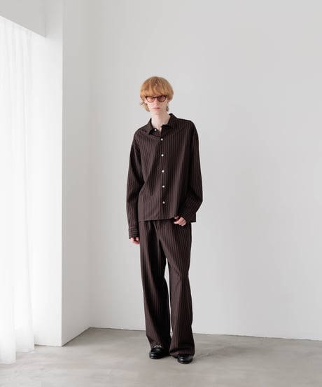 STRIPE BOX PAJAMA SHIRT