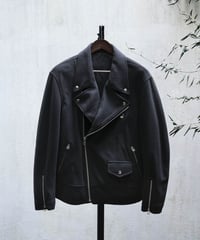 MB LIMITED フリースダブルライダース by Lanificio Becagli ITALY