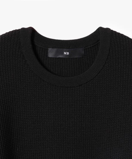 【6/14発売】ULTIMATE FABRIC HIGH TWIST EXTRA FINE MERINO WOOL WAFFLE CREW NECK by UMEDA NIIGATA