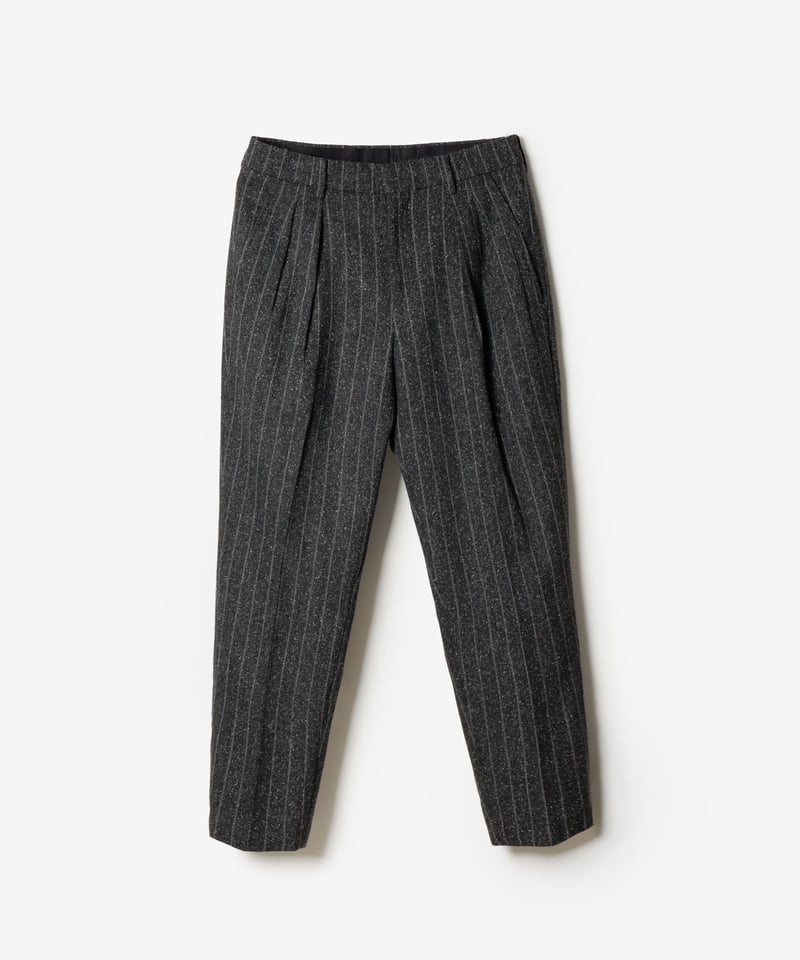 【NEAT】ヘリンボーン スラックス NEAT｜FOX BROTHERS WOOL HERRINGBONE｜STANDARD - Black