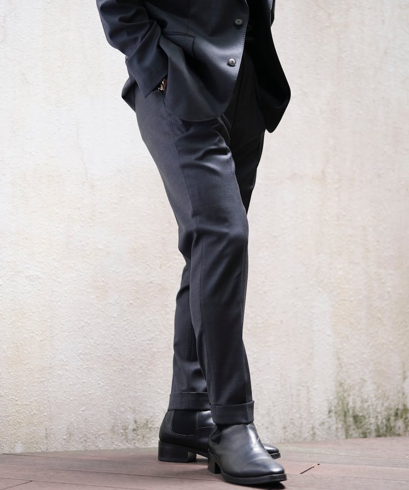 MB ULTIMATE FABRIC ウールシルク パーマネントスリムスラックス | MB -