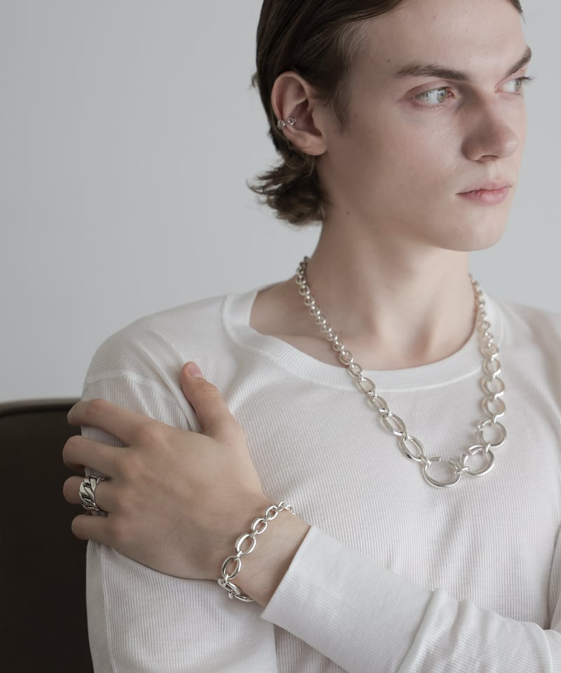 アクセサリー OX JEWELRY Big Chain Ring 9/28発売】OX JEWELRy VINTAGE Chain Ring | MB -the