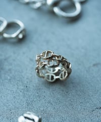 OX JEWELRY SILVER and GOLD TRIPLE CURVE PINKY R OX JEWELRY SILVER and GOLD TRIPLE CURVE PINKY R