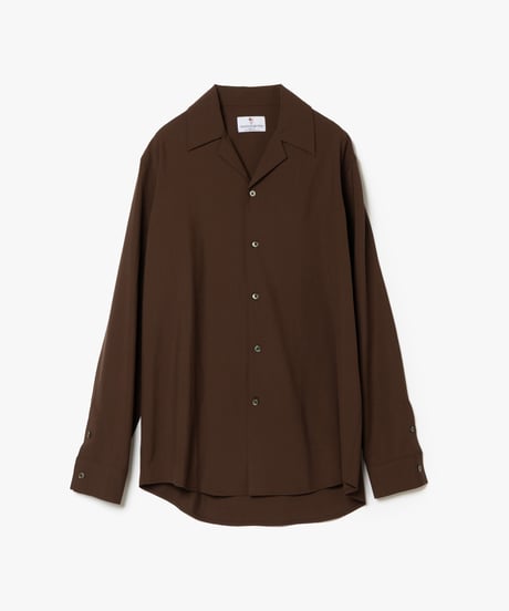 ULTIMATE "尾州" FABRIC  Super140’s WOOL OZONE WASHABLE OPEN COLLAR SHIRTS