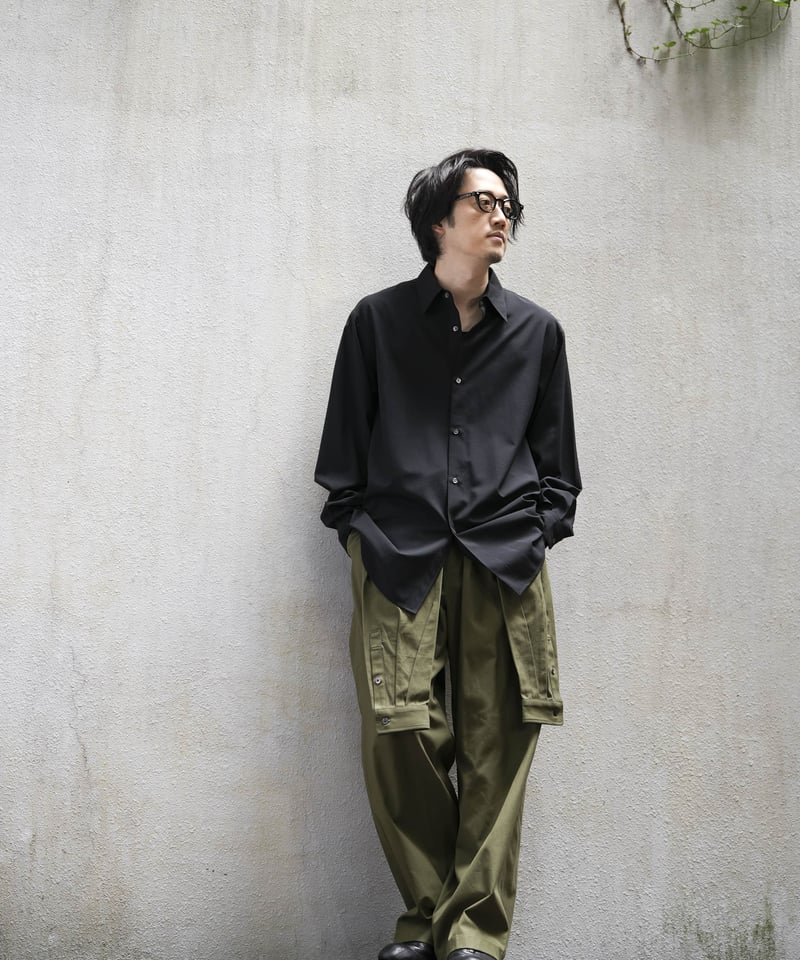 MB LIMITED 40/2 GAS COTTONフェイクオールインワンパンツ 10/19アーカイブ発売】MB LIMITED 40/2 GAS COTTON フェイクオ