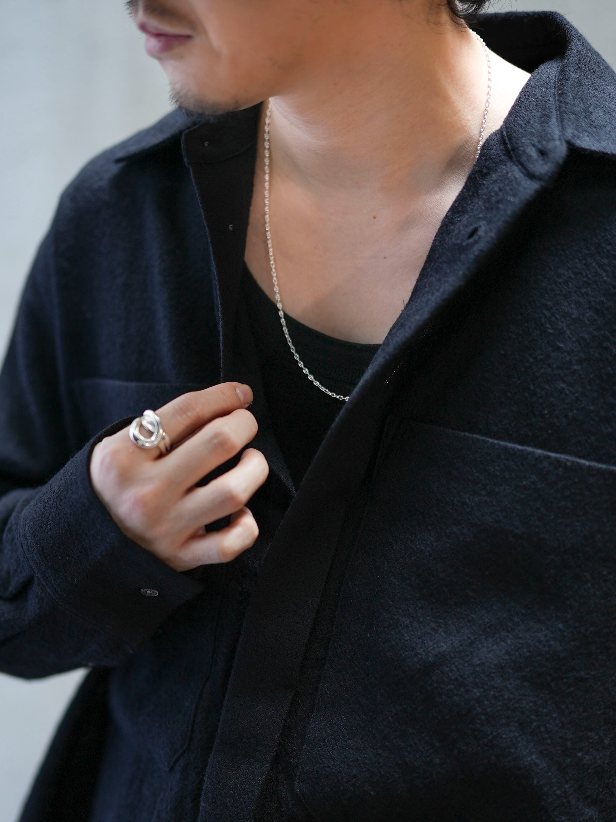 OX JEWELRy Anchor Chain Grass Cord & Necklace |