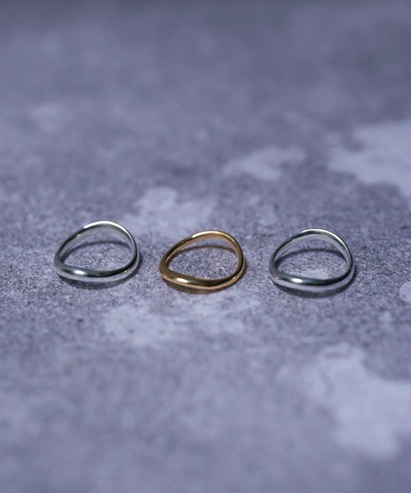 OX JEWELRY SILVER and GOLD TRIPLE CURVE PINKY R OX JEWELRY SILVER and GOLD TRIPLE CURVE PINKY R