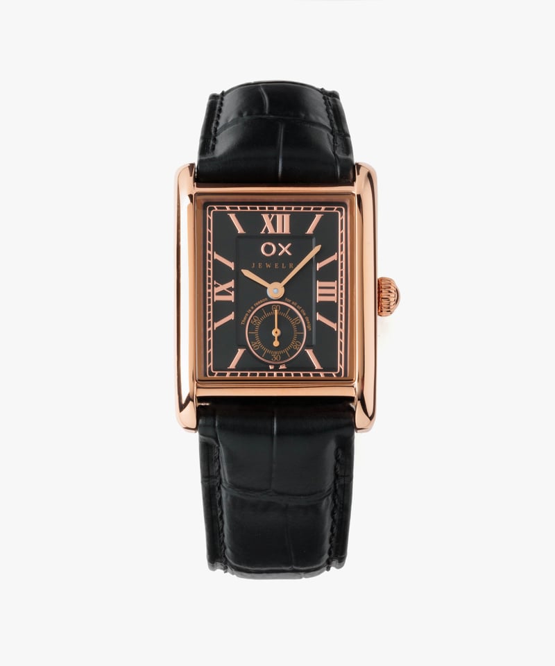 OX JEWELRy Signature Line Classic Rectangle Fac