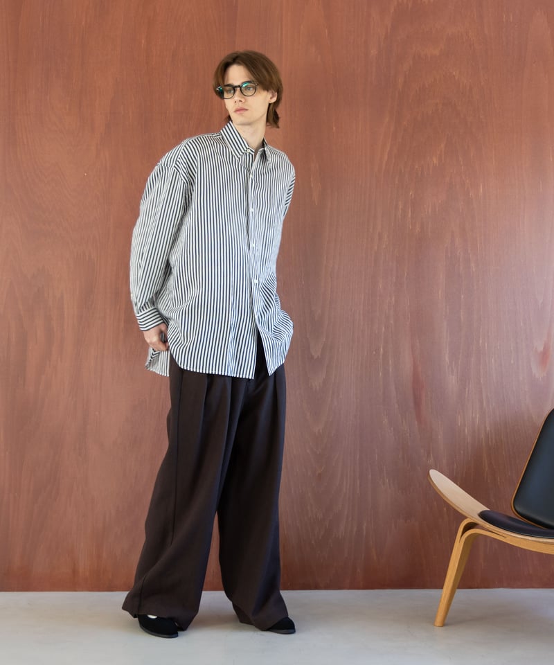 MB ハイエンドストライプビッグシャツ fabric by ACAR | MB -there