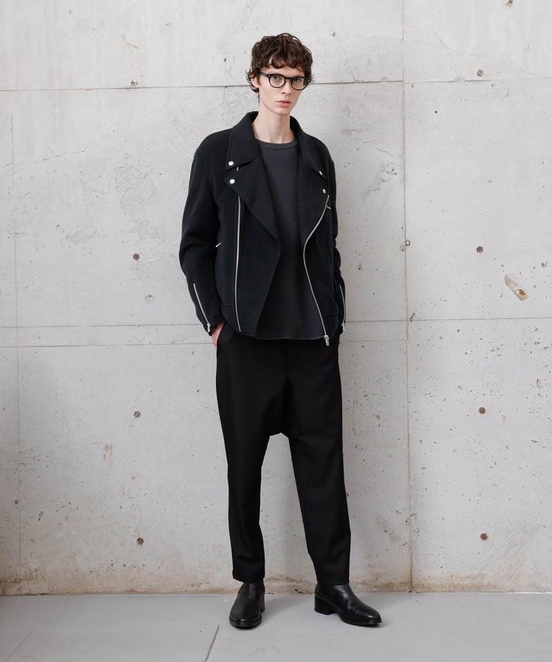 MB LIMITED フリースダブルライダース by Lanificio Becagli IT