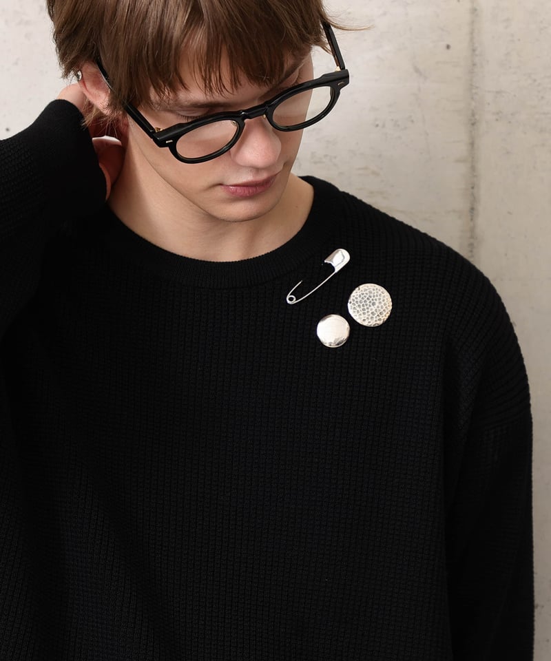 アクセサリー MB OX JEWELRy Silver Safety Pin Charm OX JEWELRy Silver Safety Pin Charm | MB -there